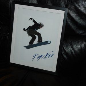Faye Gulini signed 8x10 photo  framed autograph Snowboarder Olympics USA X Games